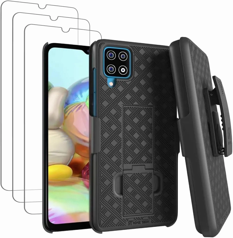 Samsung Galaxy A42 5G Belt Clip Holster Phone Case Comfort Padding Gloss Layer Finish