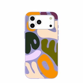Durable Pattern Lavender Alphabet Soup iPhone 17 Pro Max Case