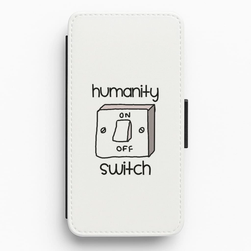 Wireless Compatible Rugged Feel Humanity Switch - VD Flip / Wallet Phone Case