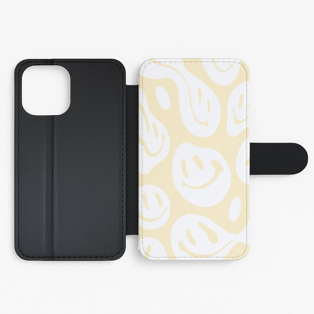 Comfort Edge Trippn Smiley - Yellow Flip / Wallet Phone Case