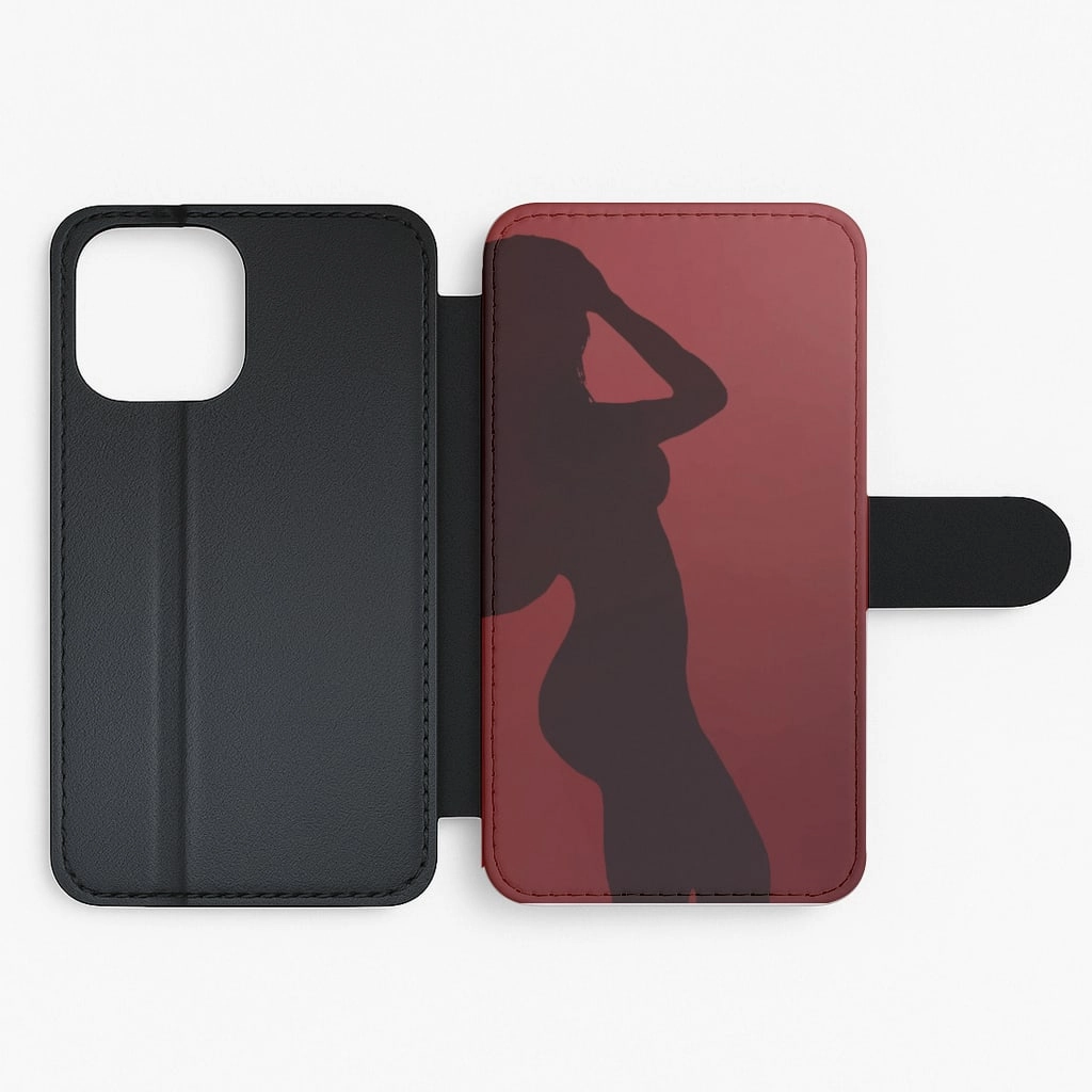 Minimal Aesthetic Touch Sleek Profile Silhouette Challenge - TikTok Flip / Wallet Phone Case