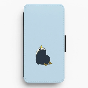 Penguins Flip / Wallet Phone Case Durable Edge Texture Sleek Profile