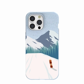 Powder Blue Shredding Peaks iPhone 15 Pro Max Case Refined Look Refined Craftsmanship