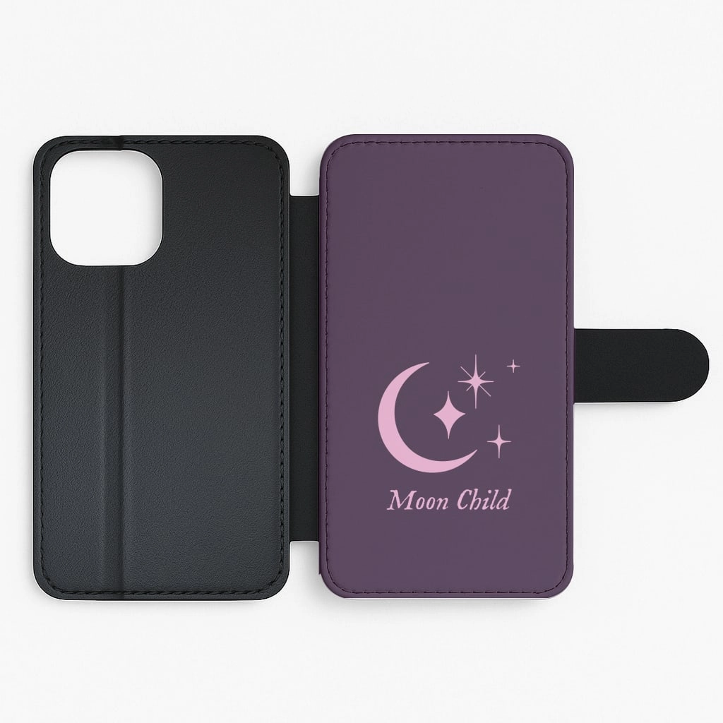 Screen Bumper Modern Detail Moon Child  Flip / Wallet Phone Case