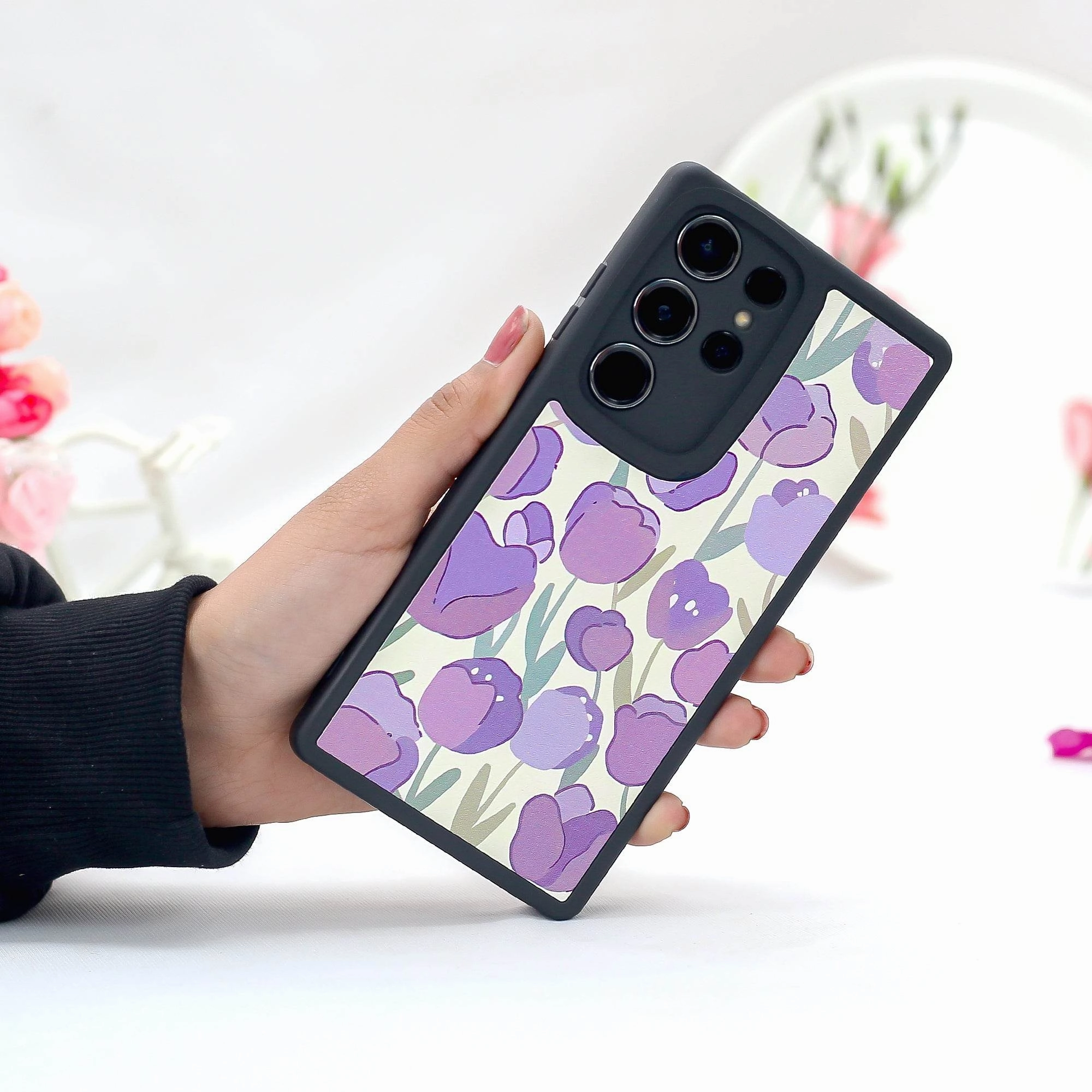Floral Flourish Phone Case - Samsung Practical Accessory