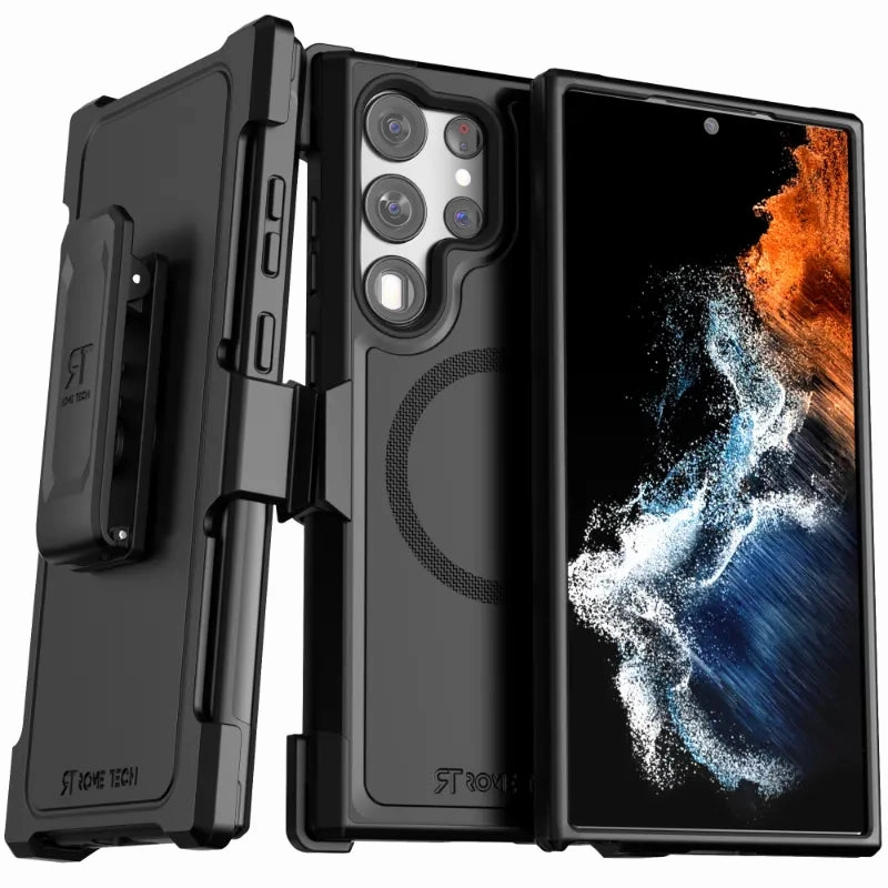 Samsung Galaxy S23 Ultra Dual-Layer Holster Case with MagSafe Modern Layer Matte Edge