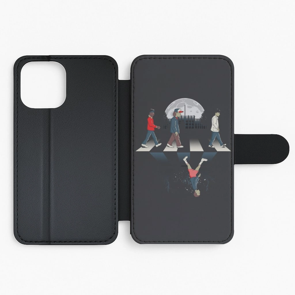 Minimal Detail Upside Down Road Flip / Wallet Phone Case