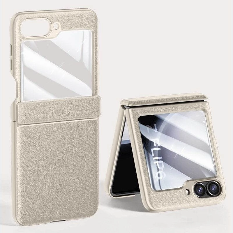 high quality build Raised Bezels Urban Classic Grip Leather Case - Samsung