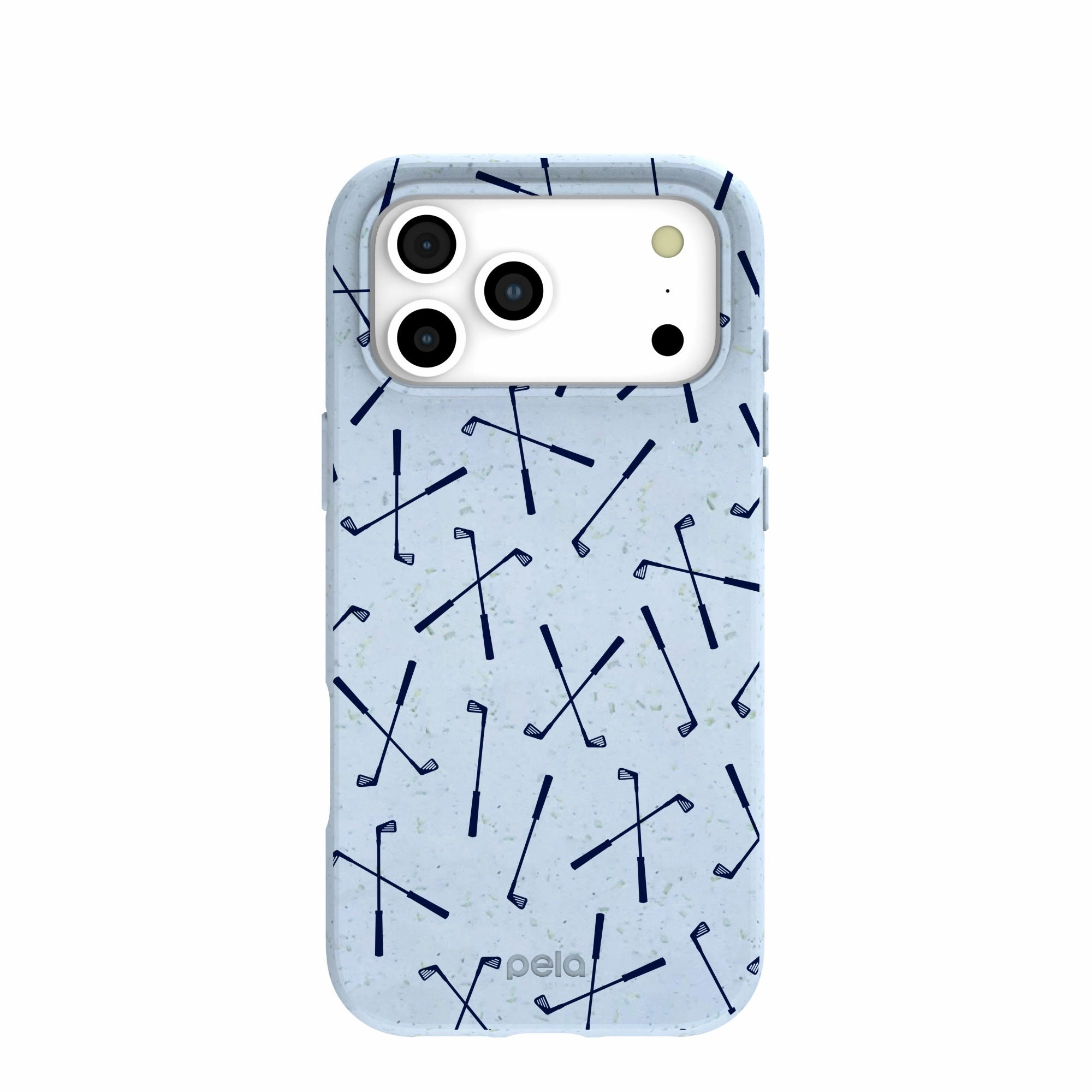 Minimal Texture Layer Powder Blue Golf Clubs iPhone 17 Pro Max Case