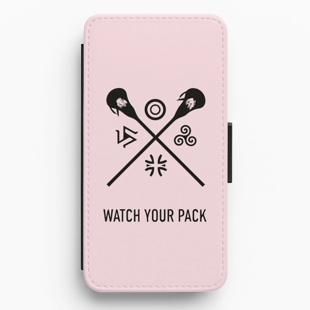 Watch Your Pack - Teen Wolf Flip / Wallet Phone Case High Durability Durable Build Quality