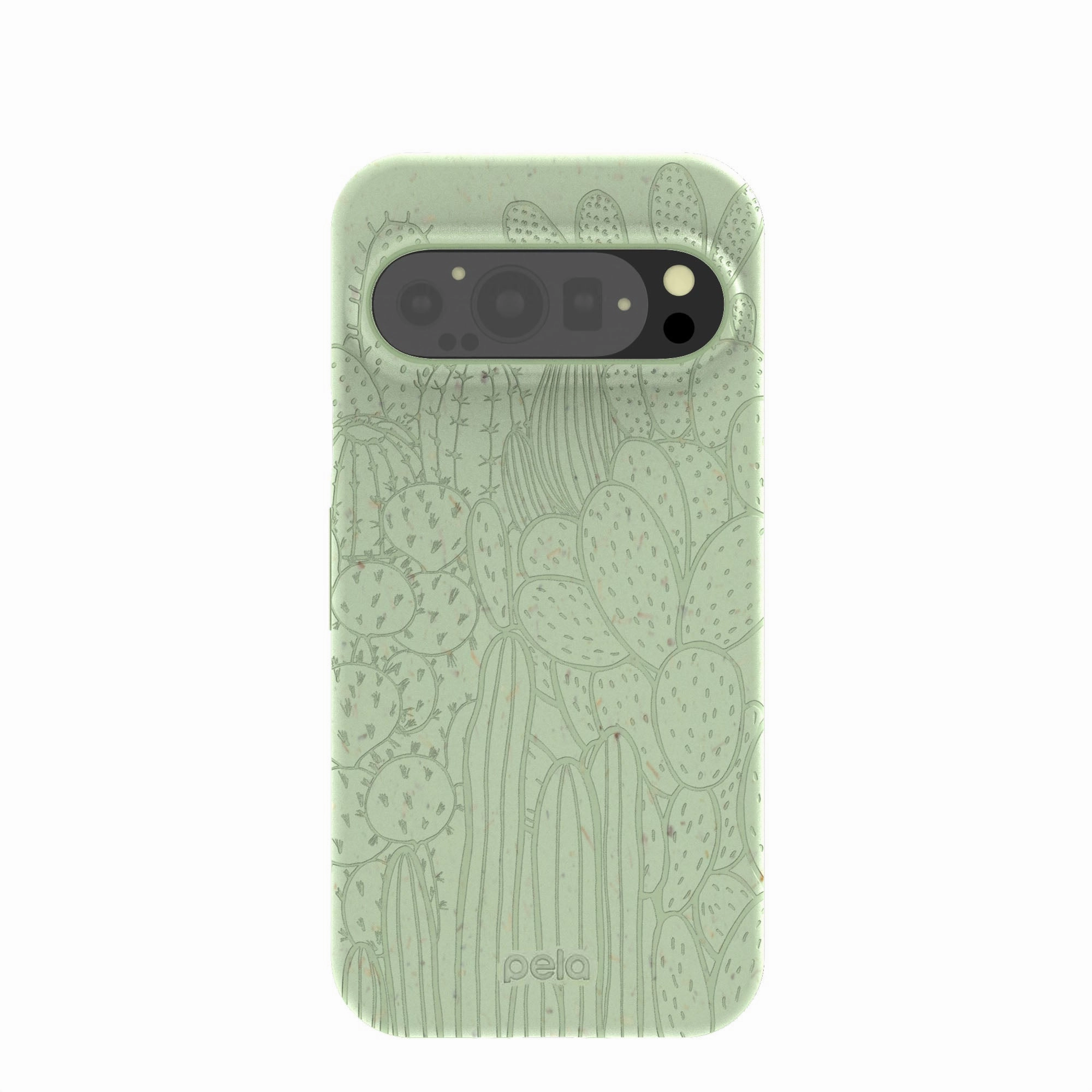Slim Edge Comfort Texture Layer Sage Green Cacti Google Pixel 9/9 Pro Case