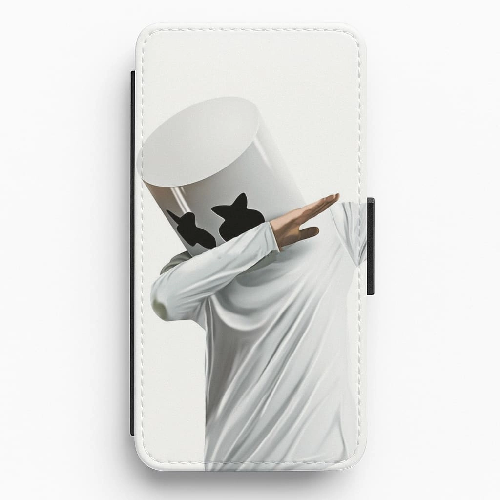 Everyday Carry Fashion Accessory White Helmet DJ Dab Flip Wallet Phone Case