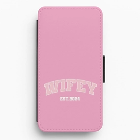 Wifey 2024 - Bridal Flip / Wallet Phone Case Soft Detail Layer