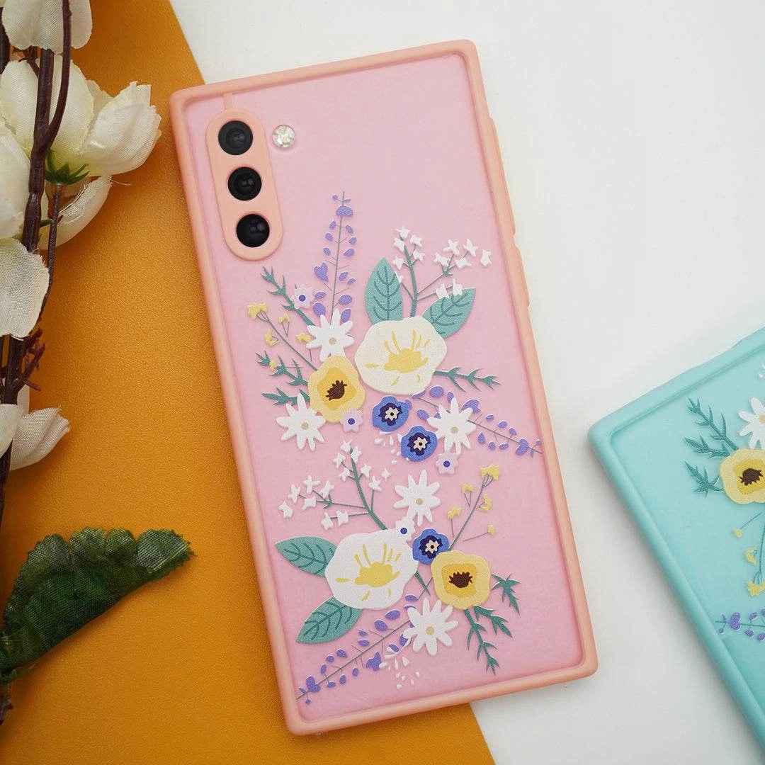 Wildflower Floral Print Matte Finish Case - Samsung Durable Design Texture