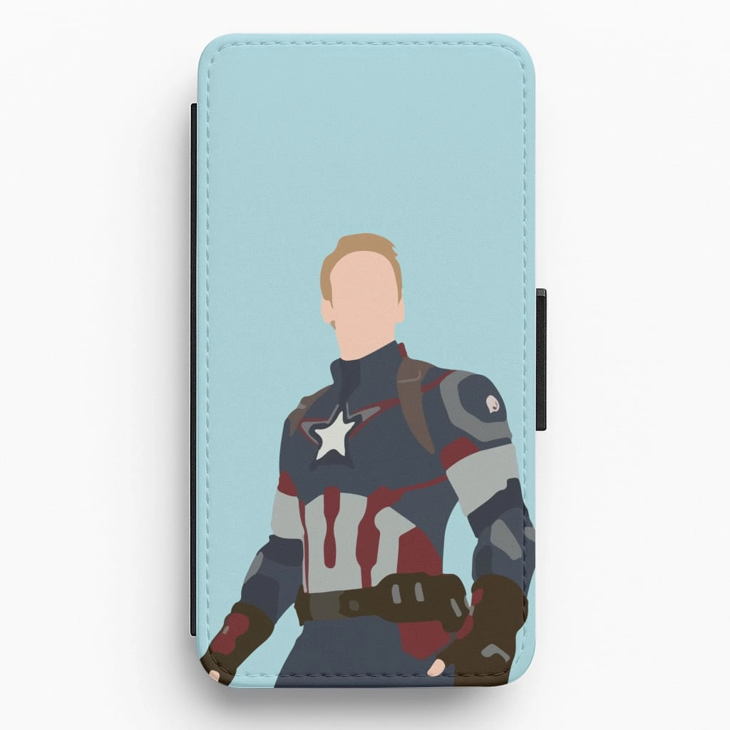 Work Essentials Captain America Flip / Wallet Phone Case