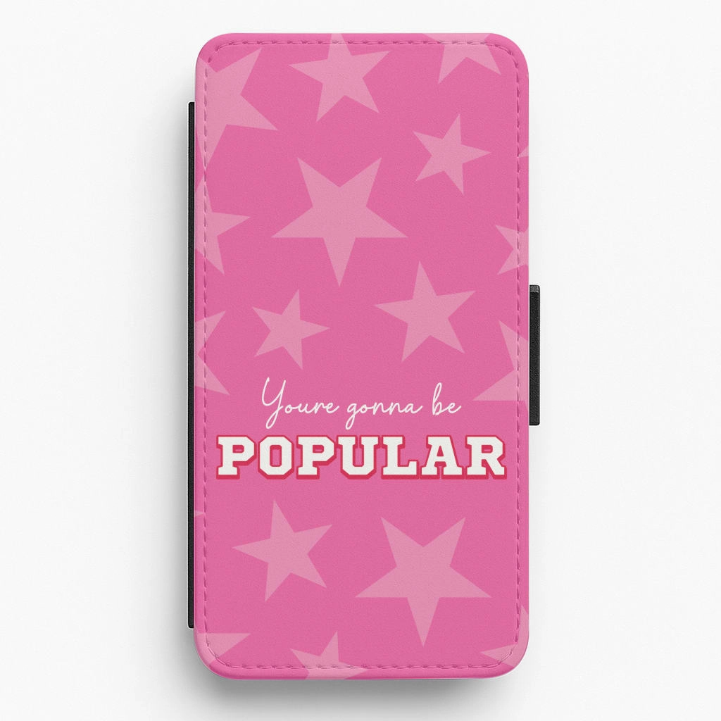 You're Gonna Be Popular Flip / Wallet Phone Case Slim Fit Design Outdoor Use