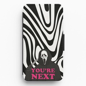 Grip Enhanced Durable Texture Layer You're Next Flip / Wallet Phone Case